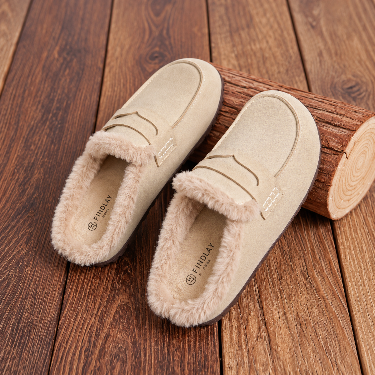 MABEL — Mules mocassin fourrées