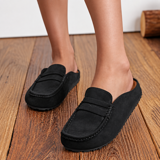 MABEL — Mules façon mocassin en suédine