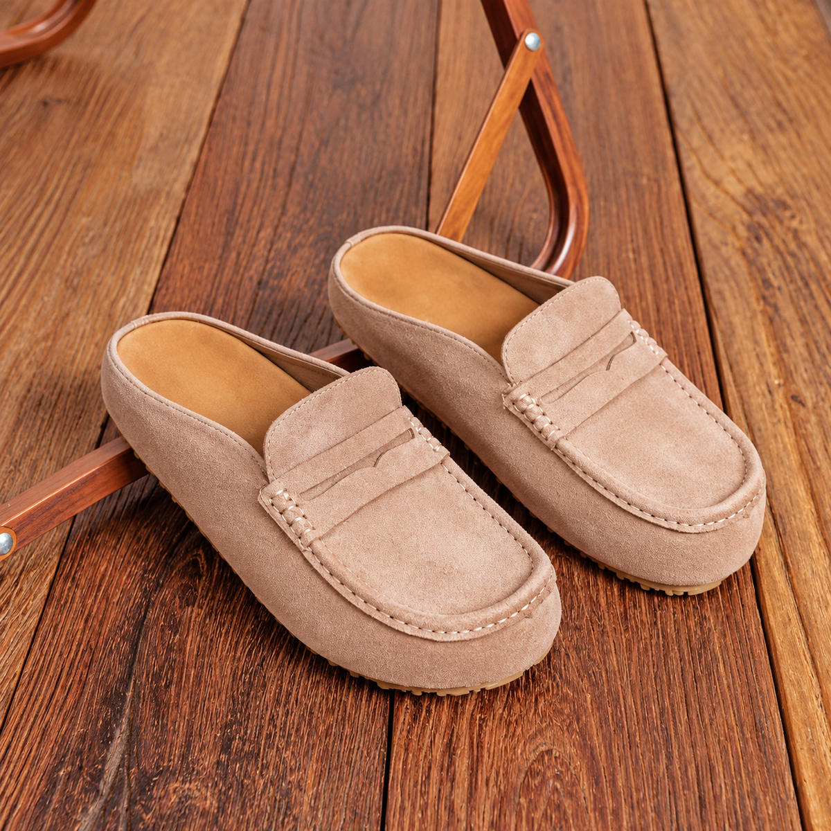 MABEL — Mules façon mocassin en suédine