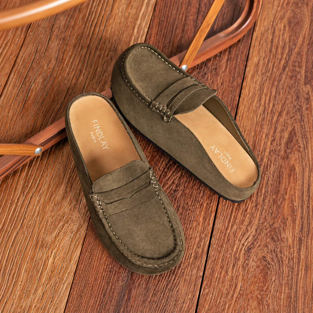 MABEL — Mules façon mocassin en suédine