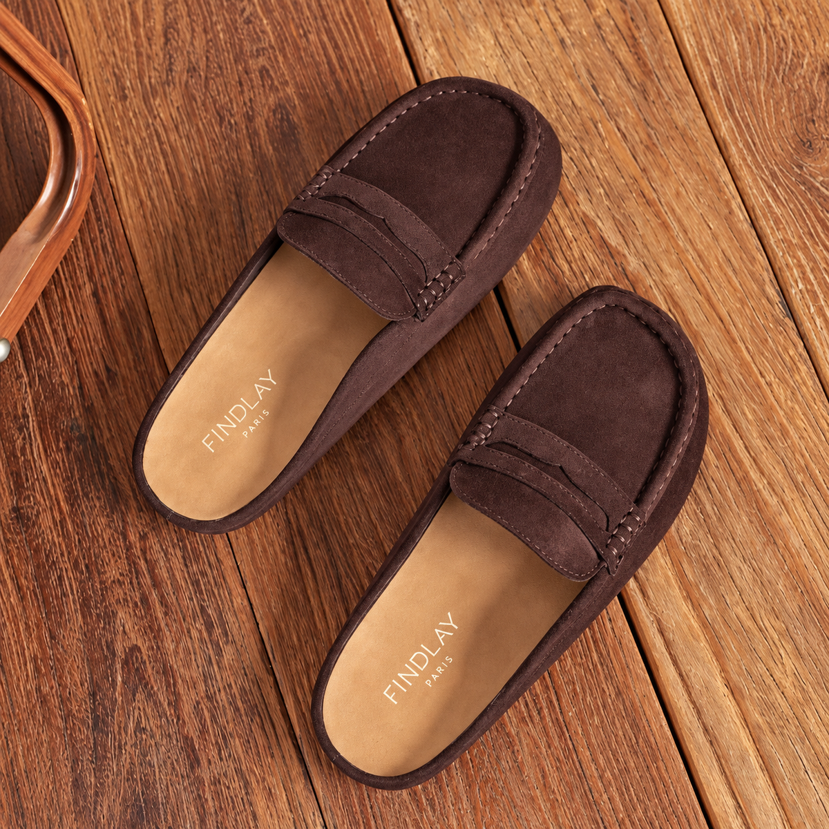 MABEL — Mules façon mocassin en suédine