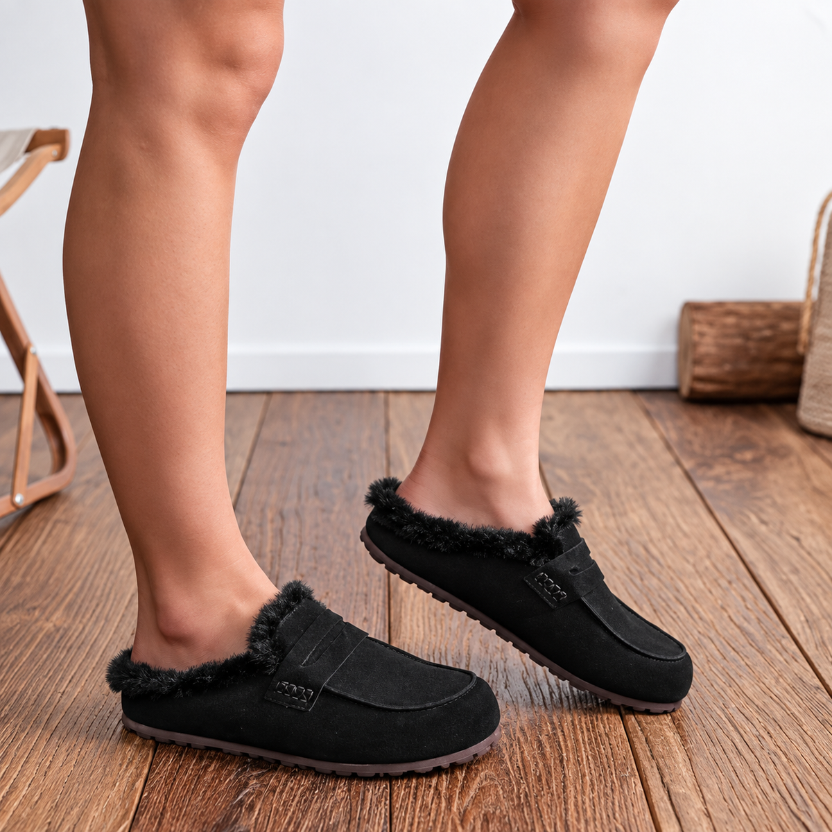 MABEL — Mules mocassin fourrées