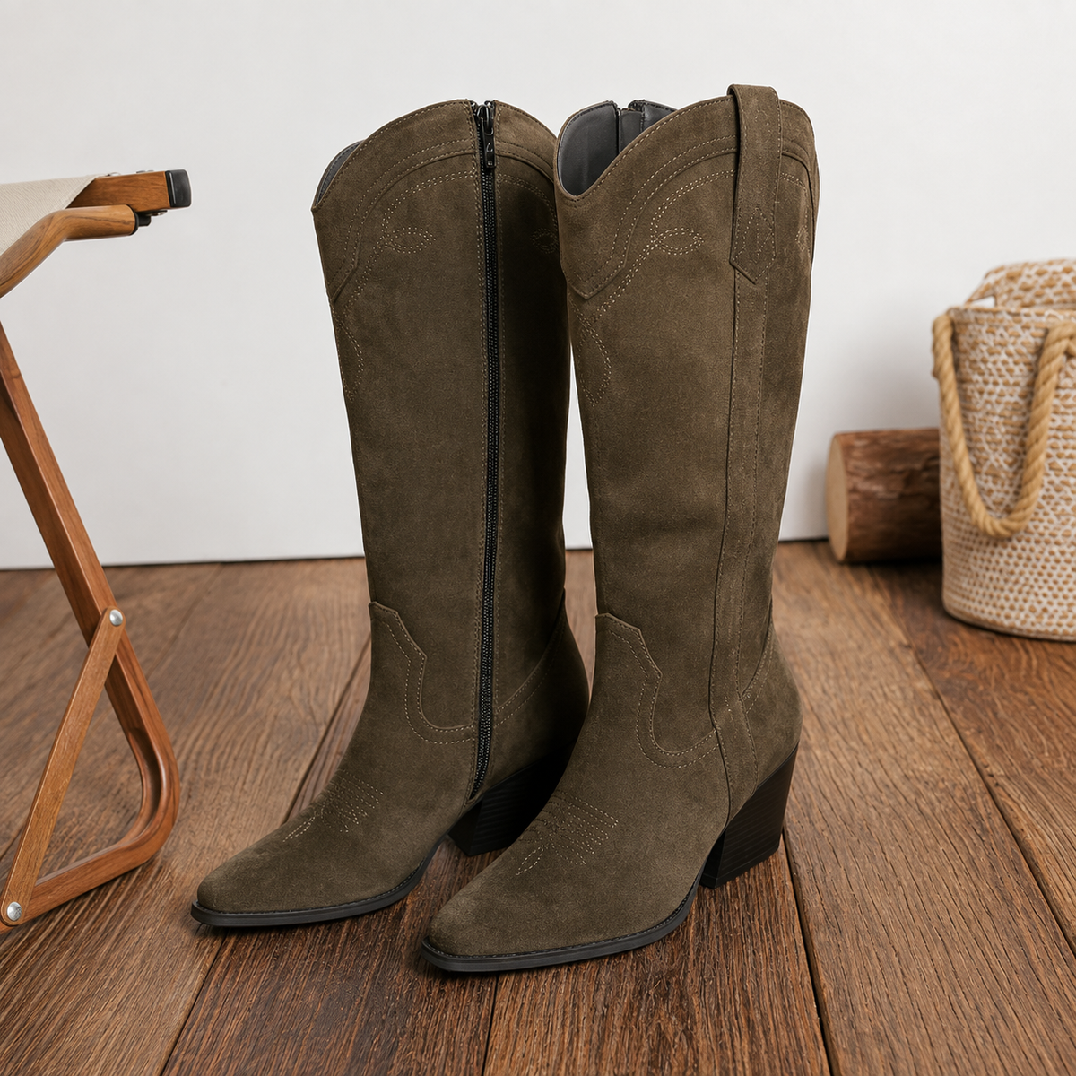 Bottes santiags DAKOTA – Kaki