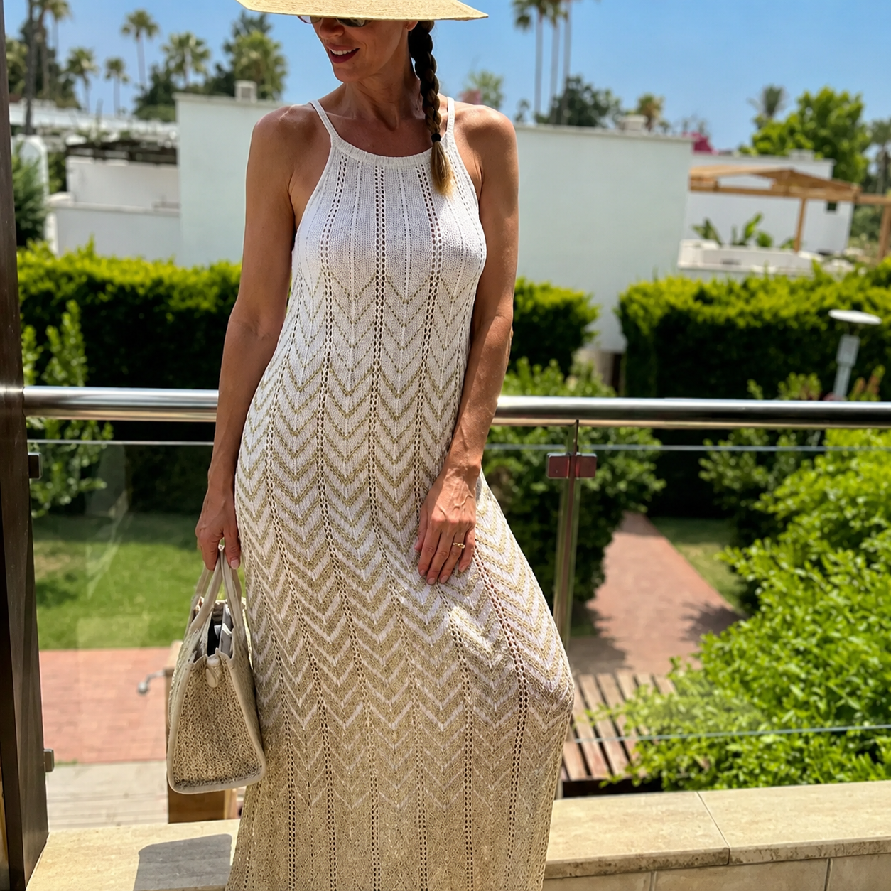 Robe Mélisande – Robe longue en maille lurex