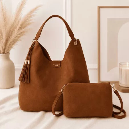 Sac Joséphine – Grand sac à main avec pochette assortie